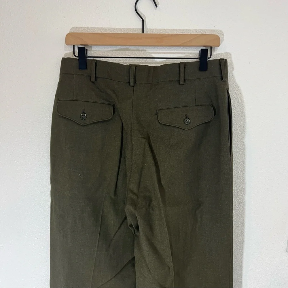 Men's Wool Army Green Pants